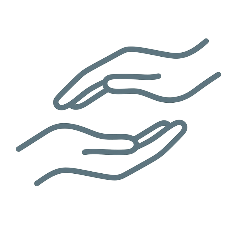 Illness and crisis support icon
