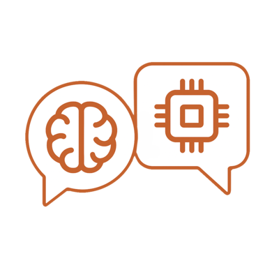 AI relationship icon representing digital connection
